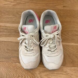 New Balance Women's 574 Cream Pink Sneakers